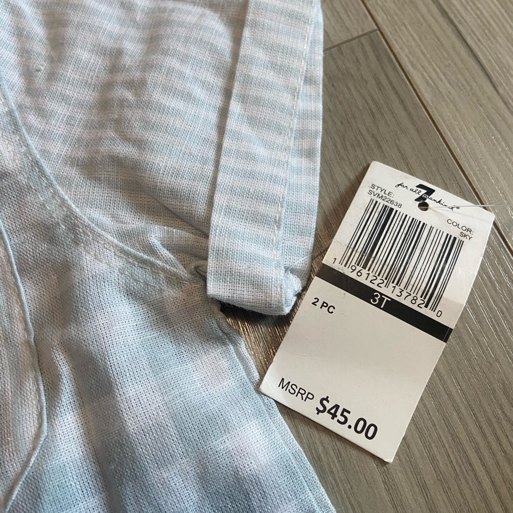 7 For All Mankind Matching Set Size 3T - Picture 6 of 6